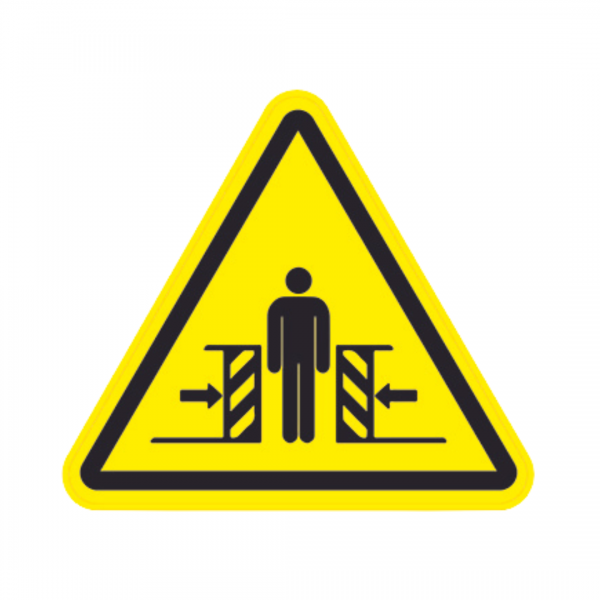 Panneau Triangle DIBOND Danger Fermeture de portes TRI-DIB161